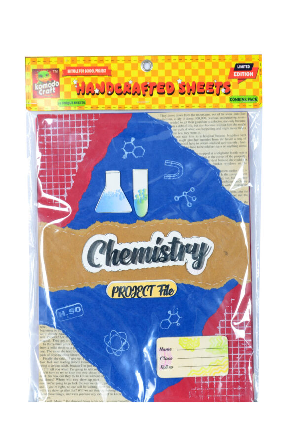 KOMODO Handcrafted Sheets / Chemistry / A4 Size Sheets / 180 GSM / Pack For 10 Sheets / Ideal For School Project , Stationery / Students - Image 2