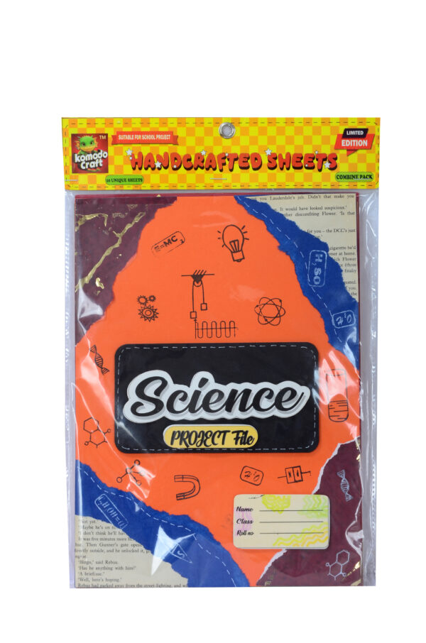 KOMODO Handcrafted Sheets / Science / A4 Size Sheets / 180 GSM / Pack For 10 Sheets / Ideal For School Project , Stationery / Students - Image 2