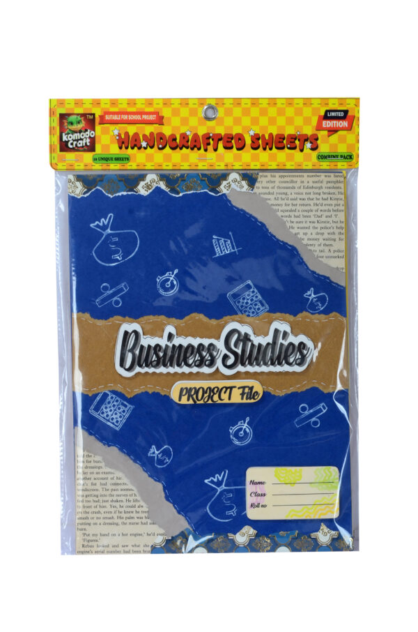 KOMODO Handcrafted Sheets / Business Studies / A4 Size Sheets / 180 GSM / Pack For 10 Sheets / Ideal For School Project , Stationery / Students - Image 2