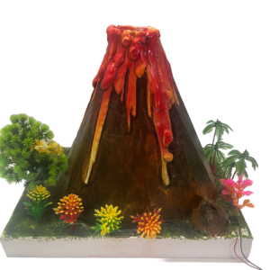 WORKING MODEL OF VOLCANO