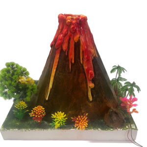 WORKING MODEL OF VOLCANO