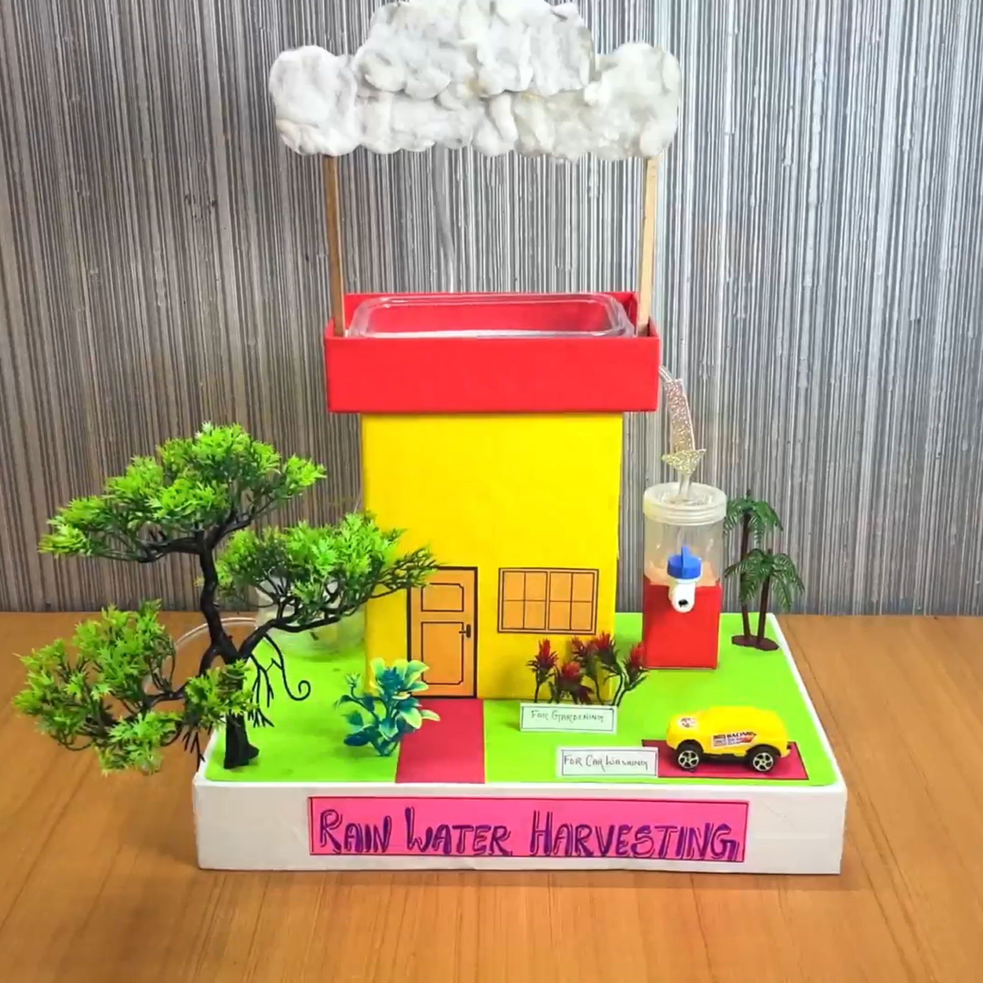 rain water harvesting science project