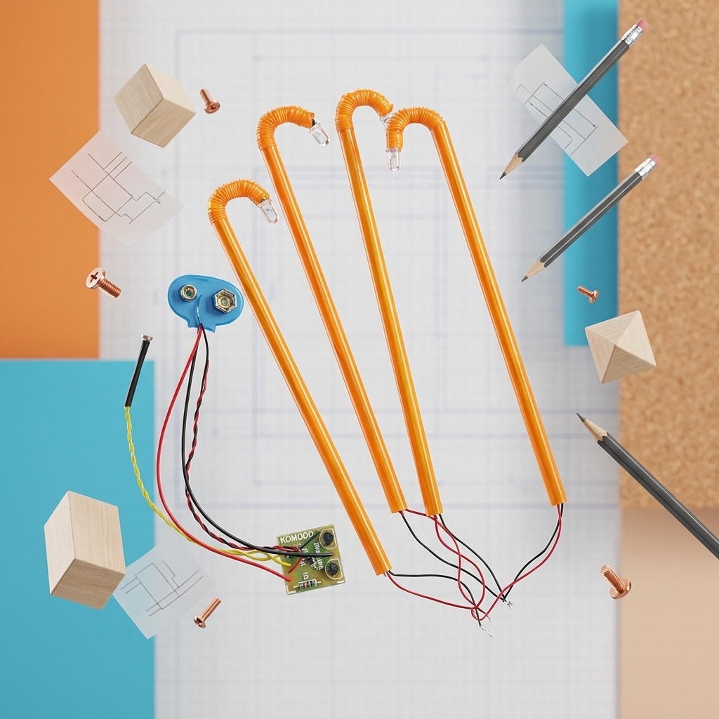 DR Sensor Circuit – Spare Light Dependent Resistor Module for School Science Project | Day Night Automatic Street Light DIY Kit Replacement Sensor | 4 LED Street Light Project Komodo Craft - Image 5