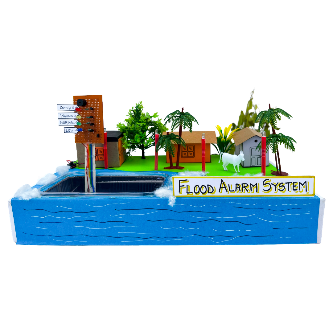 Flood Alarm Project Kit for School Exhibition | DIY Flood Warning System Model | Water Level Indicator with Buzzer | Science Project Working Model for Class 6 to 12 Students - Image 3