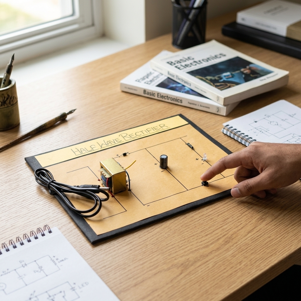 Komodo Craft Half Wave Rectifier Model | AC to DC Converter Science Project Kit | Working Electronics Model with Transformer, Diode & Capacitor | STEM Educational Kit for Students - Image 2