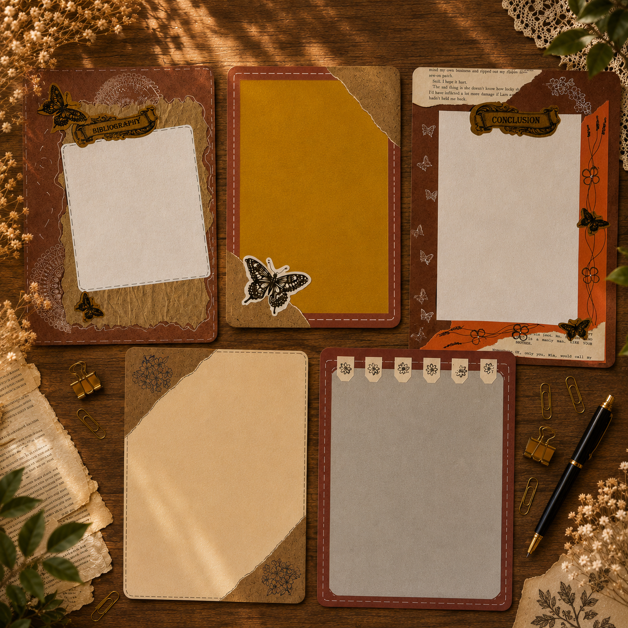 Handmade Designer Project Sheets A4 Size – Aesthetic Ruled Papers for School Assignments & Creative Work - Image 4